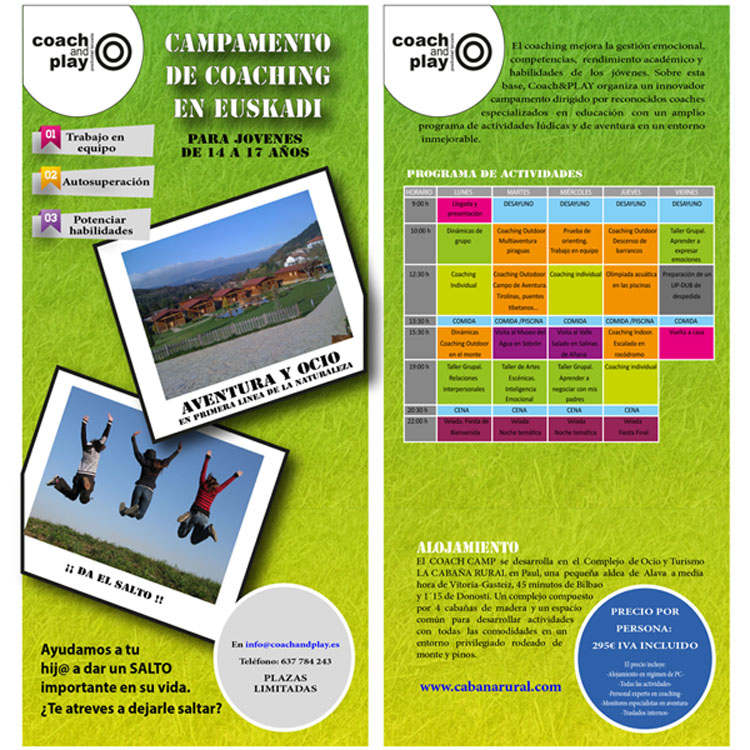 Flyer campamentos Coach Camp